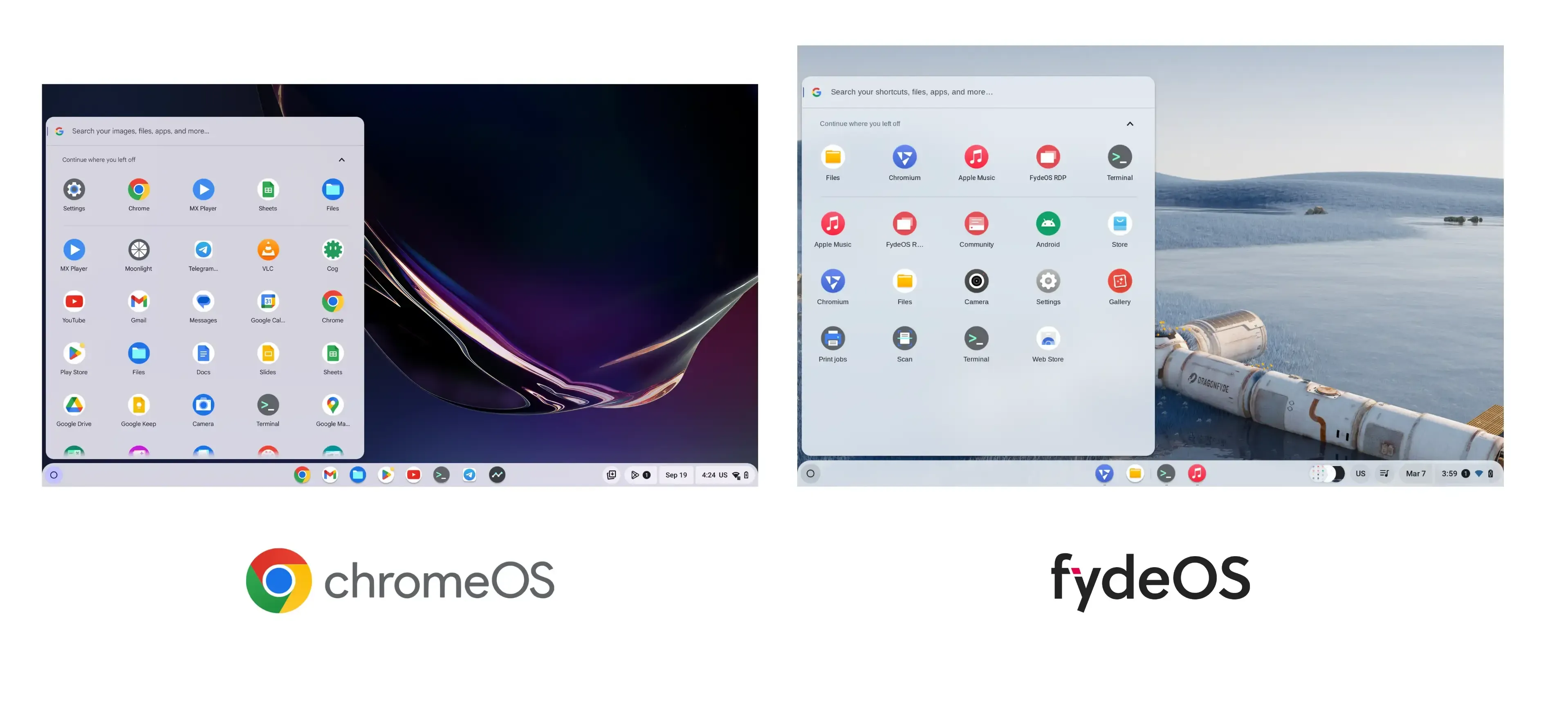 Interfaccia Utente e Design: L'Estetica di Openfyde vs Fydeos
