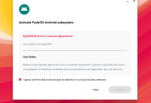 il sottosistema Android fydeos non funziona