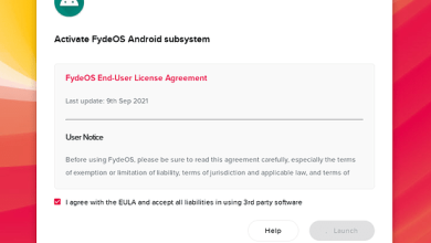 il sottosistema Android fydeos non funziona