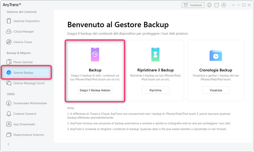 Backup tramite software di terze parti: alternative e confronto