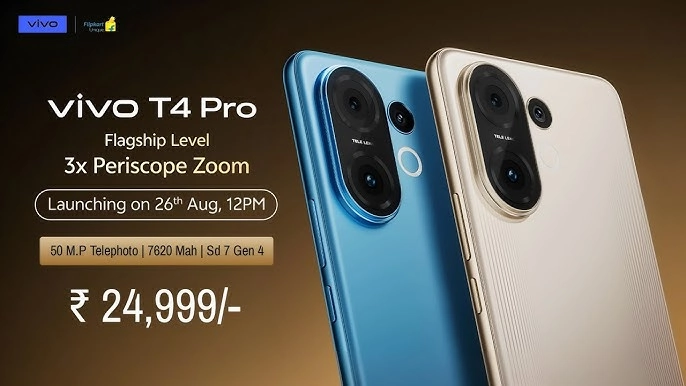 Vivo T4 Pro: 50MP, Zoom 3X e Innovazione in Arrivo in India