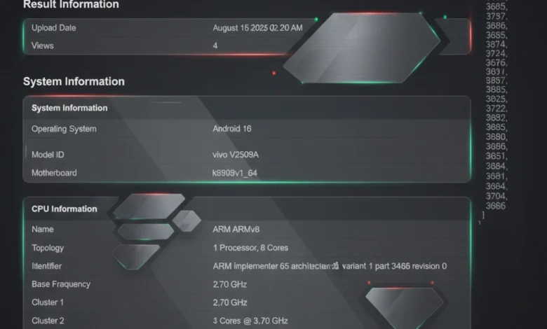vivo X300 Globale: Dimensity 9500, 16GB RAM e Geekbench 9701