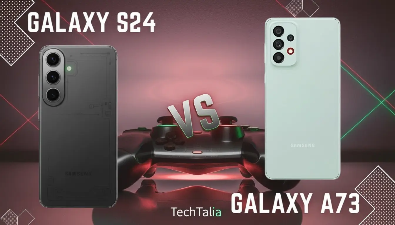 Samsung Galaxy S24 (Snapdragon) vs Galaxy A73 5G: confronto tecnico e punti di forza