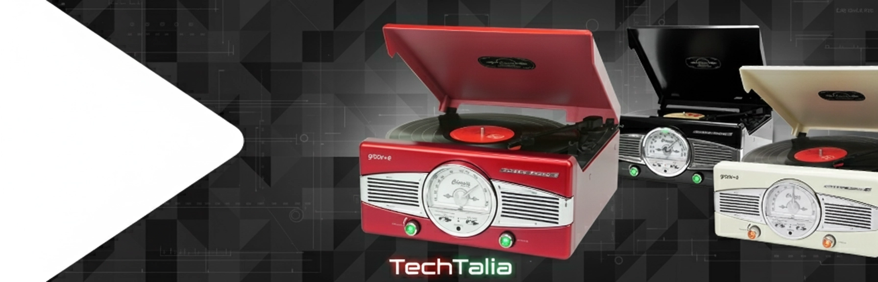 Groov-e Vintage Turntable: Giradischi Retrò All-In-One con Bluetooth a Meno di £60